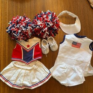 American Girl doll USA cheer bundle